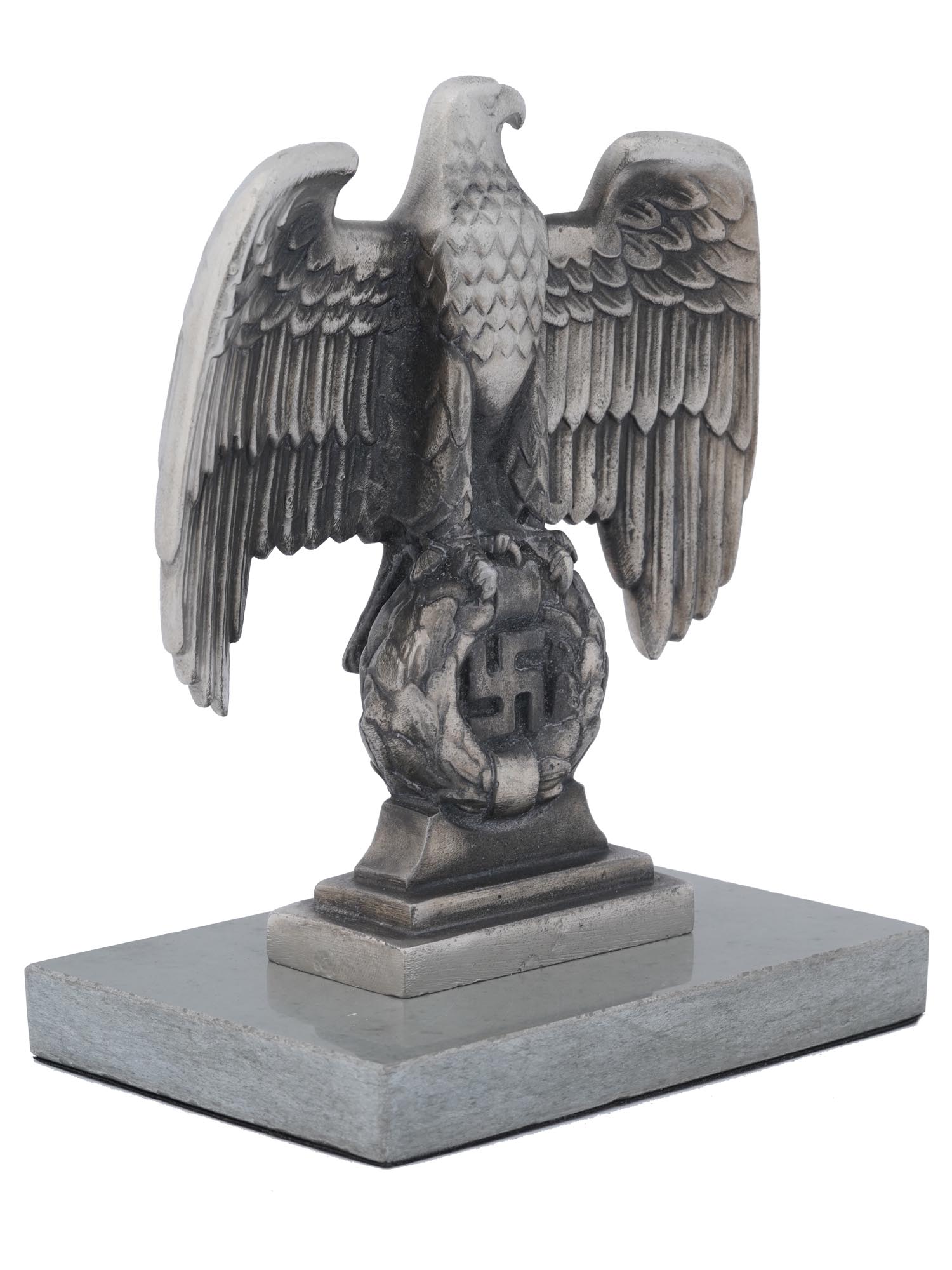 NAZI GERMAN STEEL NUREMBERG DESK EAGLE FIGURE PIC-0